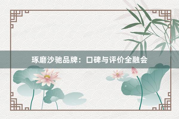 琢磨沙驰品牌：口碑与评价全融会